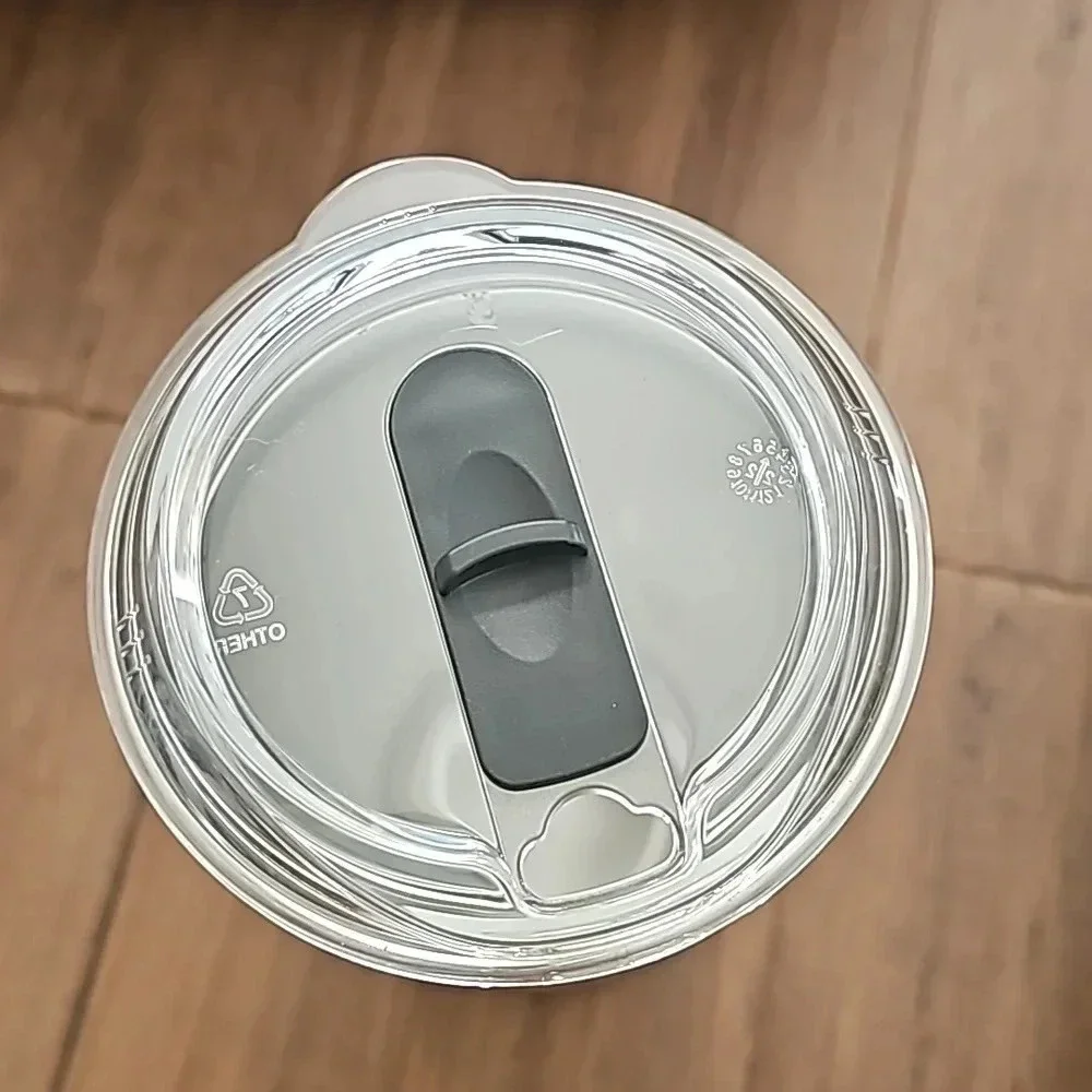 STARBUCKS STAINLESS STEEL TUMBLER 18 oz SILVER SIREN Clear Lid